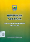 Himpunan Abstrak Peraturan Daerah Kabupaten Batang Tahun 2014-2016