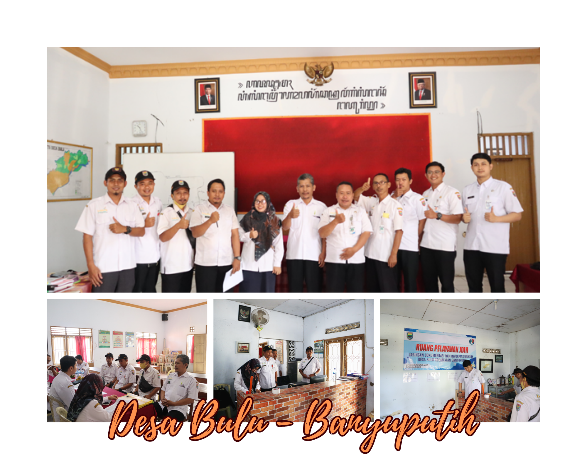 <h4><b>Monitoring dan Penilaian Lomba JDIH Pemerintah Desa Tahun 2023 di Desa Bulu Kecamatan Banyuputih</b></h4>