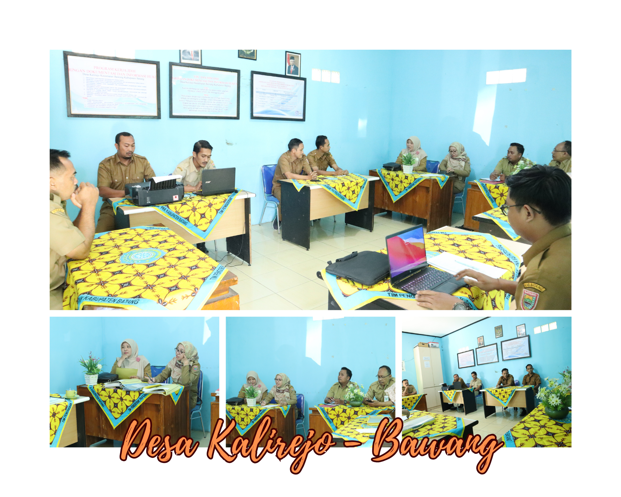 <h4><b>Monitoring dan Penilaian Lomba JDIH Pemerintah Desa Tahun 2023 di Desa Kalirejo Kecamatan Bawang</b></h4>