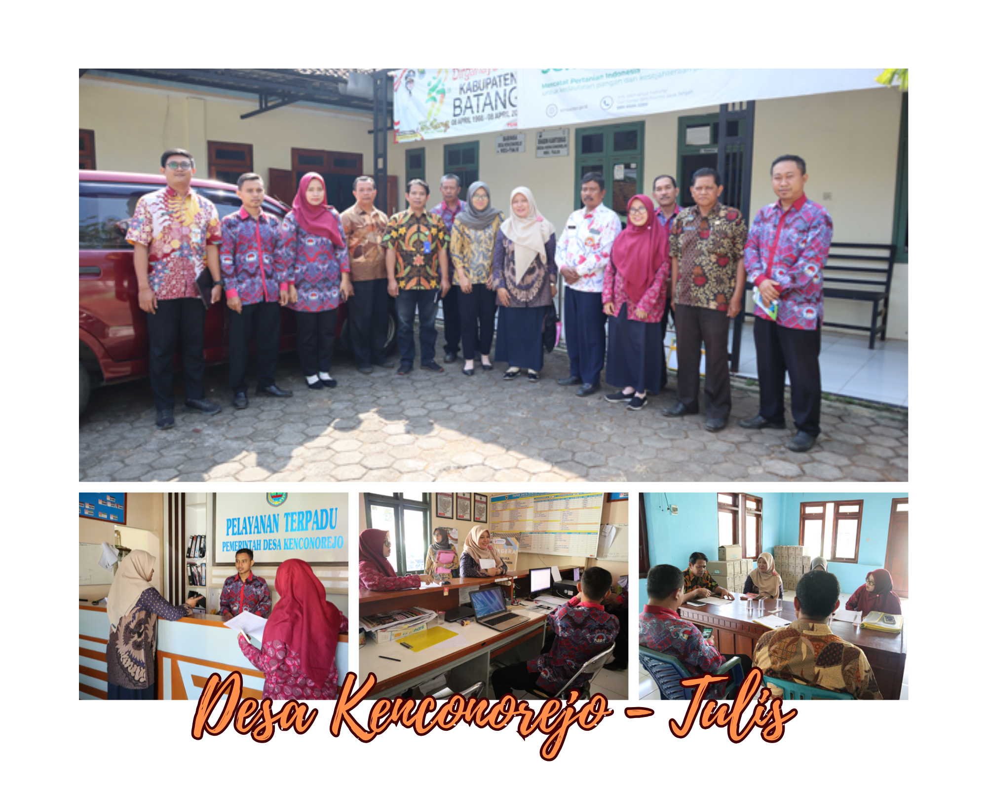 <h4><b>Monitoring dan Penilaian Lomba JDIH Pemerintah Desa Tahun 2023 di Desa Kenconorejo Kecamatan Tulis</b></h4>