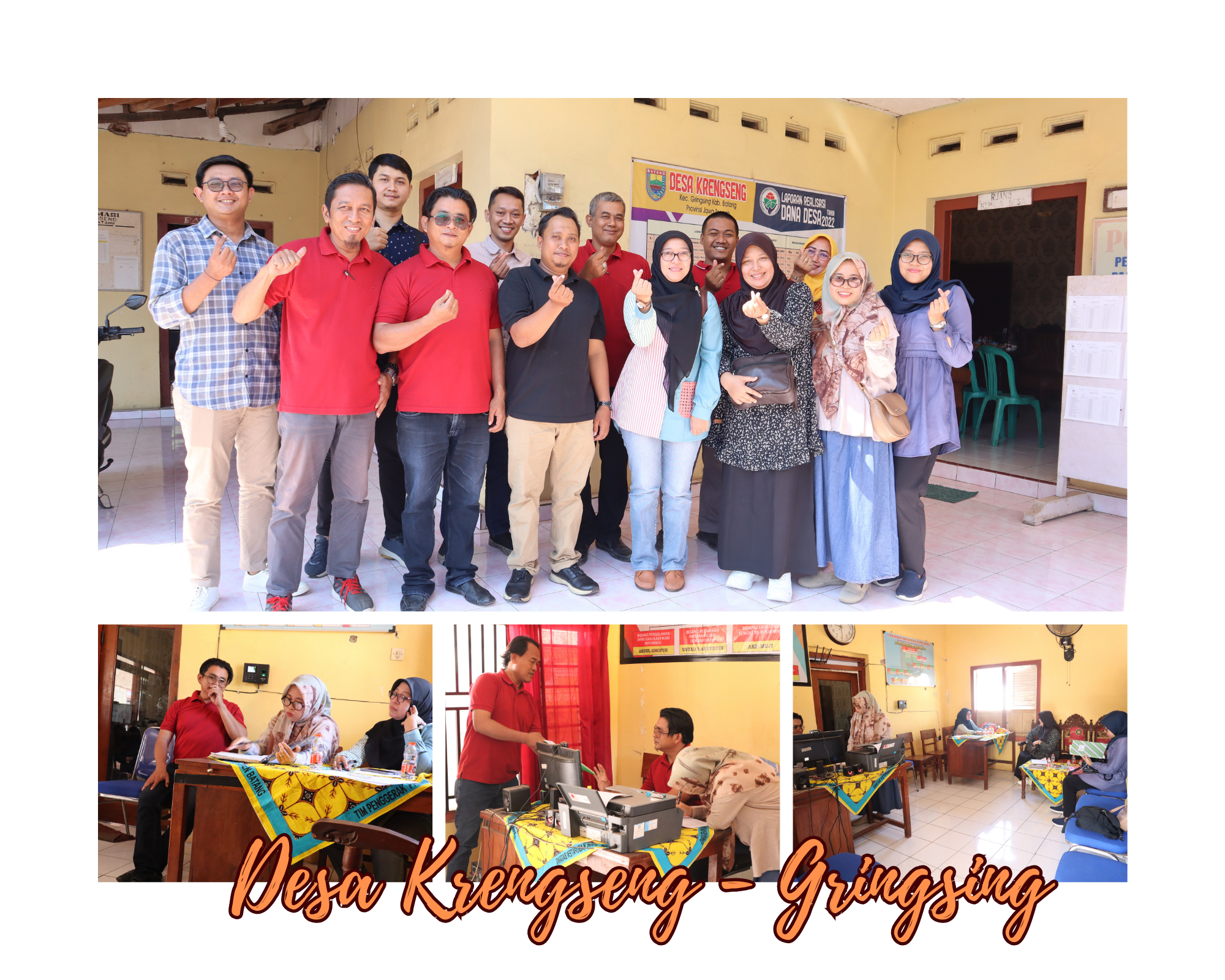 <h4><b>Monitoring dan Penilaian Lomba JDIH Pemerintah Desa Tahun 2023 di Desa Krengseng Kecamatan Gringsing</b></h4>