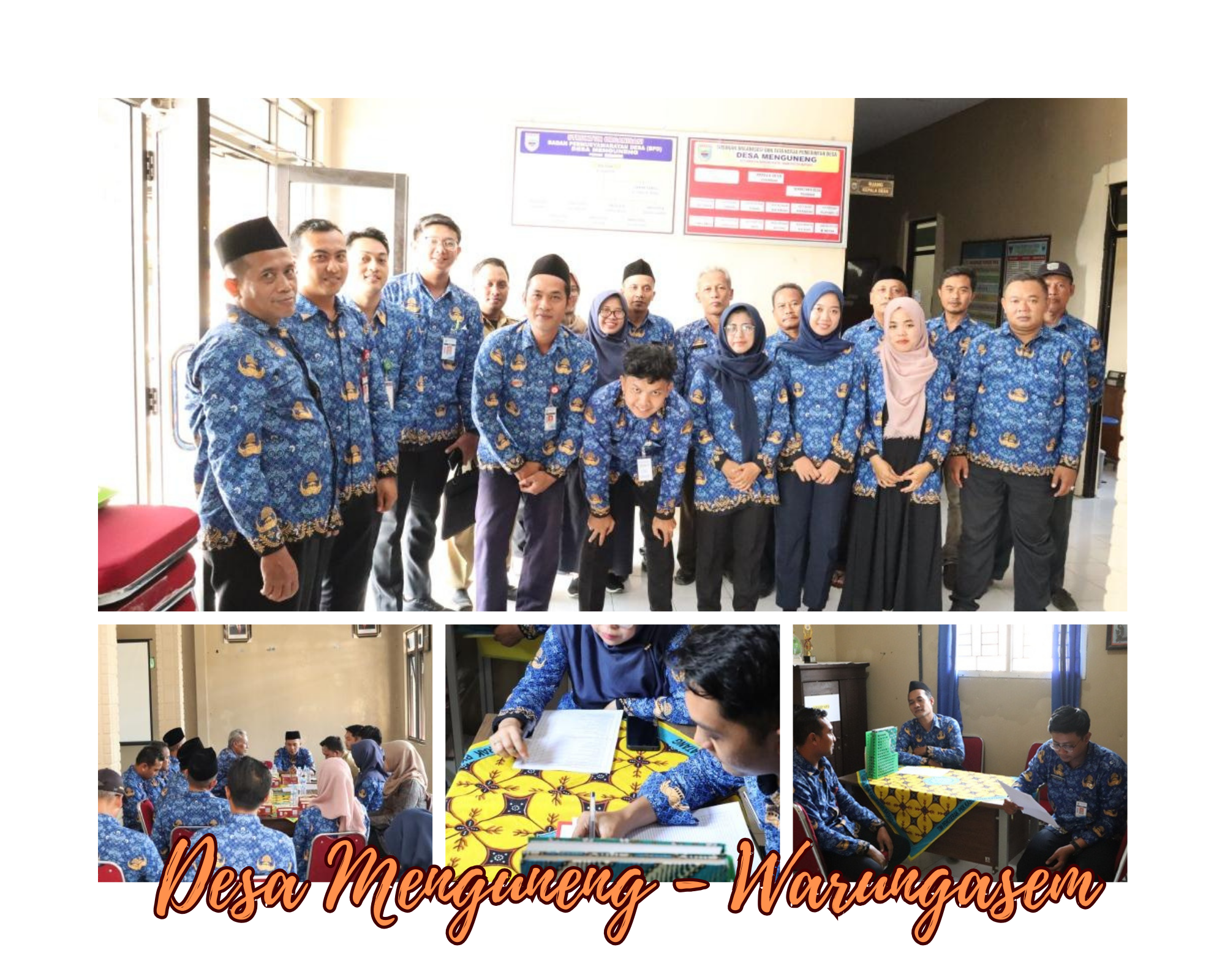 <h4><b>Monitoring dan Penilaian Lomba JDIH Pemerintah Desa Tahun 2023 di Desa Menguneng Kecamatan Warungasem</b></h4>