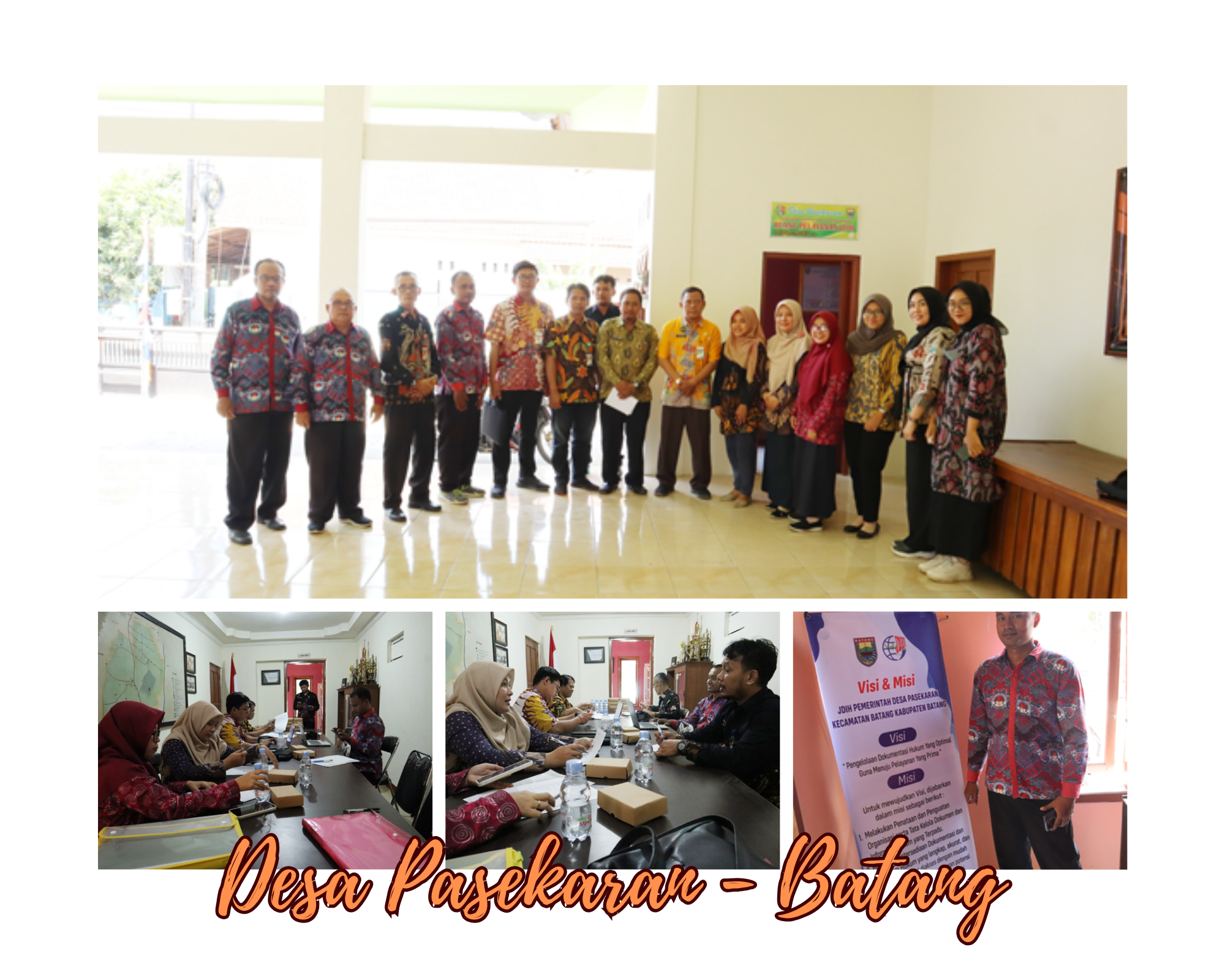 <h4><b>Monitoring dan Penilaian Lomba JDIH Pemerintah Desa Tahun 2023 di Desa Pasekaran Kecamatan Batang</b></h4>