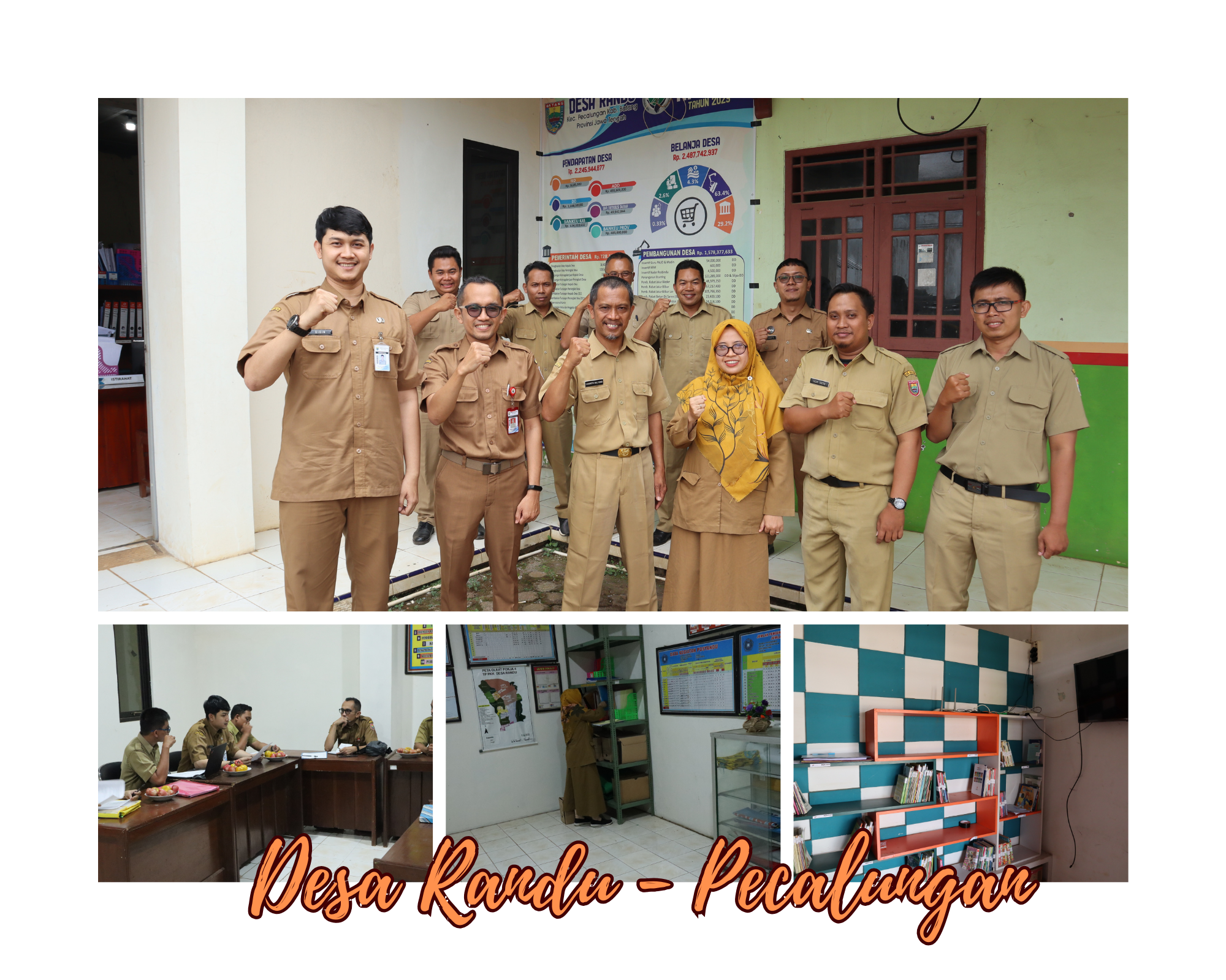 <h4><b>Monitoring dan Penilaian Lomba JDIH Pemerintah Desa Tahun 2023 di Desa Randu Kecamatan Pecalungan</b></h4>