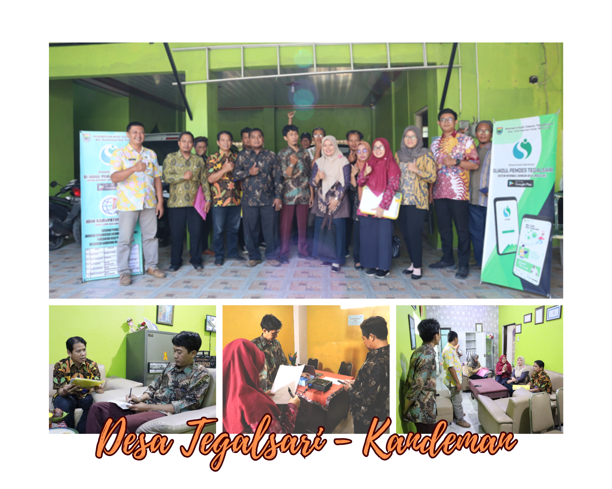 <h4><b>Monitoring dan Penilaian Lomba JDIH Pemerintah Desa Tahun 2023 di Desa Tegalsari Kecamatan Kandeman</b></h4>